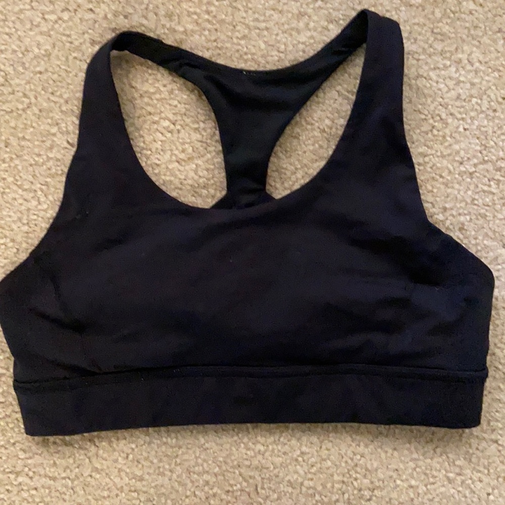Size 10 lululemon sports bra black